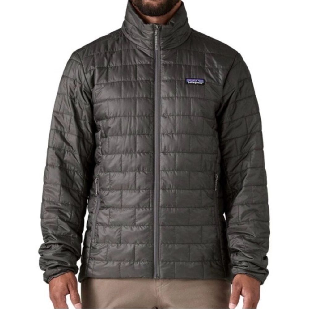 Patagonia Nano Puff Packable Insulated Jacket PrimaLoft Puffer Forge Grey